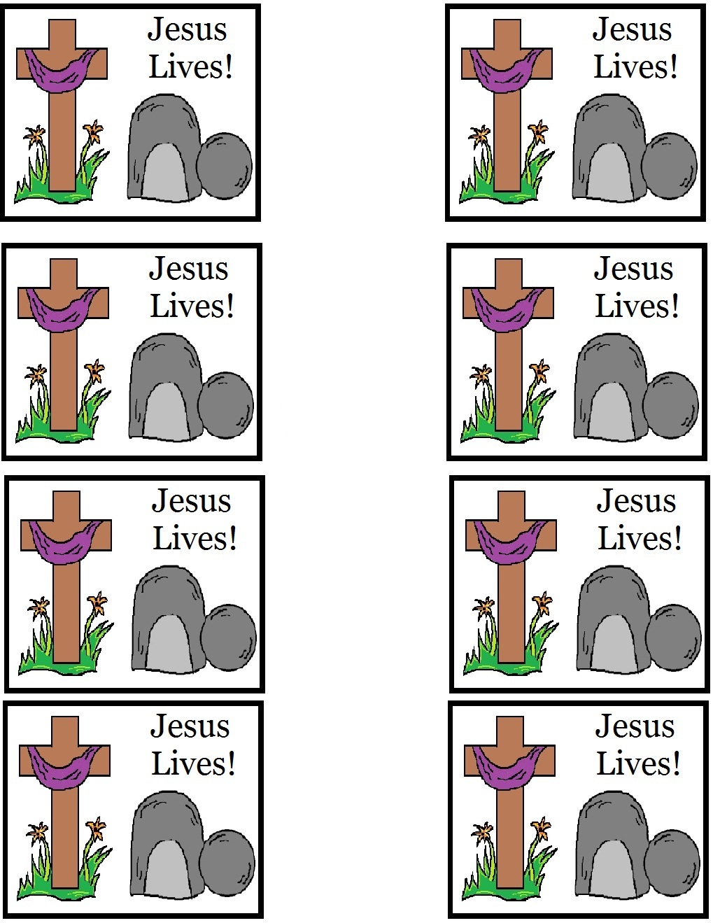 Printable Sunday School Stickers